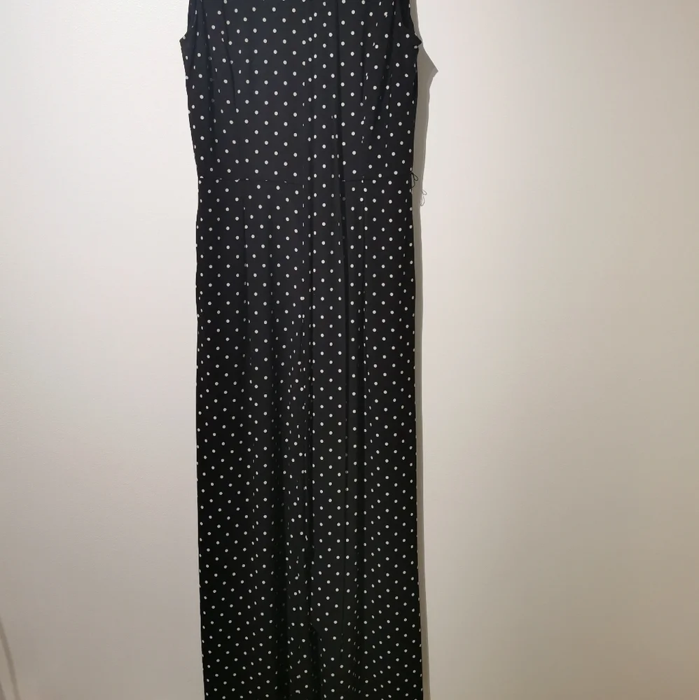 COPY - Ralph Lauren black & white polka dot jumpsuit s14 - Picture 3 of 7
